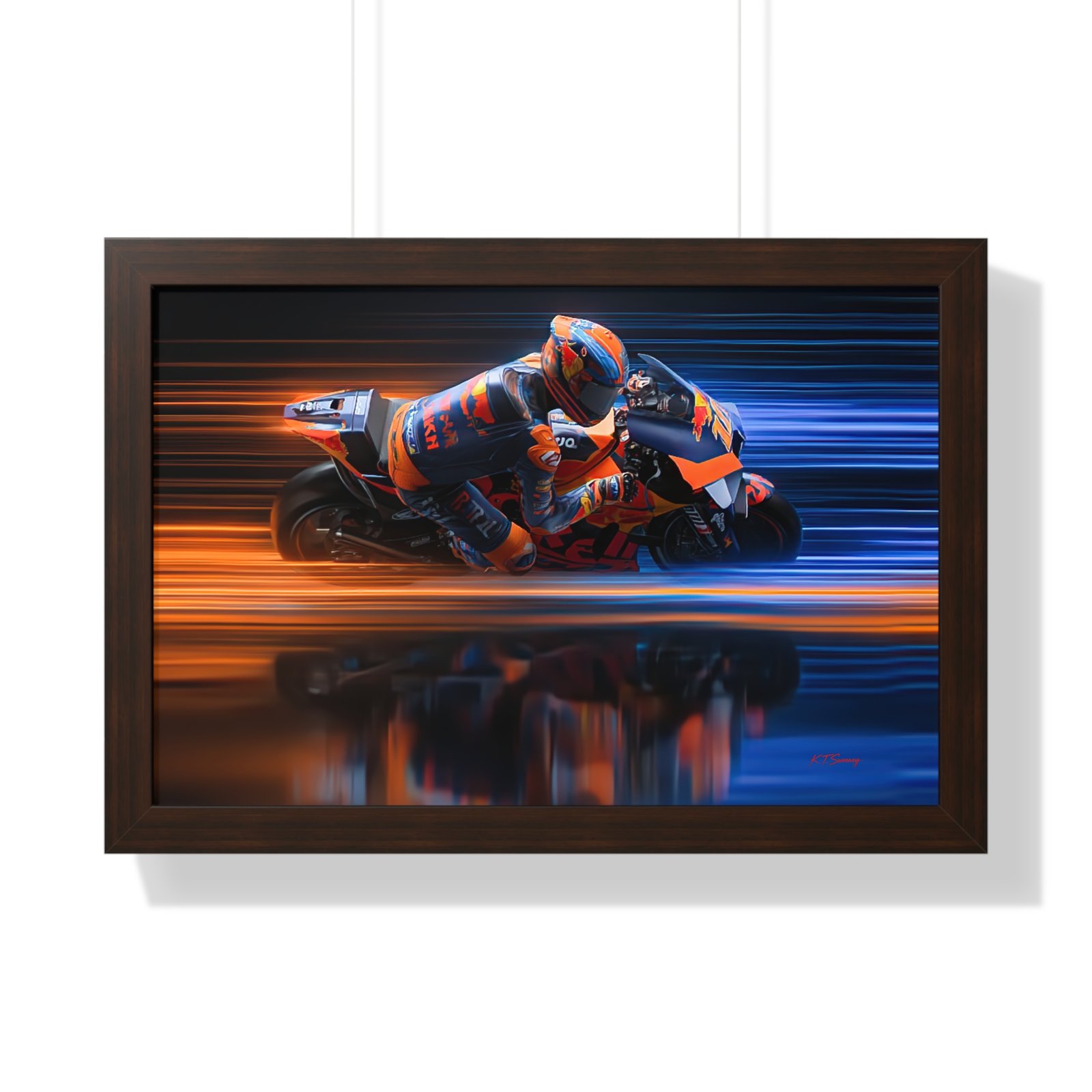 Limited Edition MotoGP Luca Marini Wall Art Framed Print | 2020 MotoGP World Champion Collector’s Artwork - Image 7