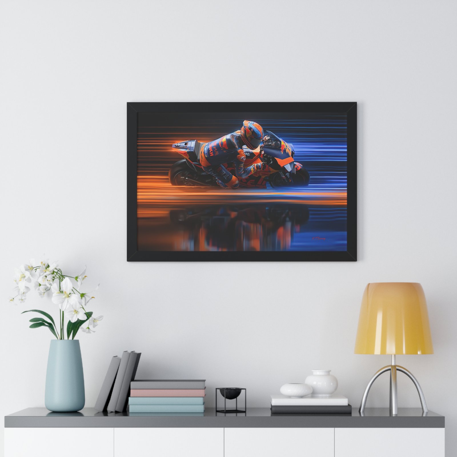 Limited Edition MotoGP Luca Marini Wall Art Framed Print | 2020 MotoGP World Champion Collector’s Artwork - Image 5