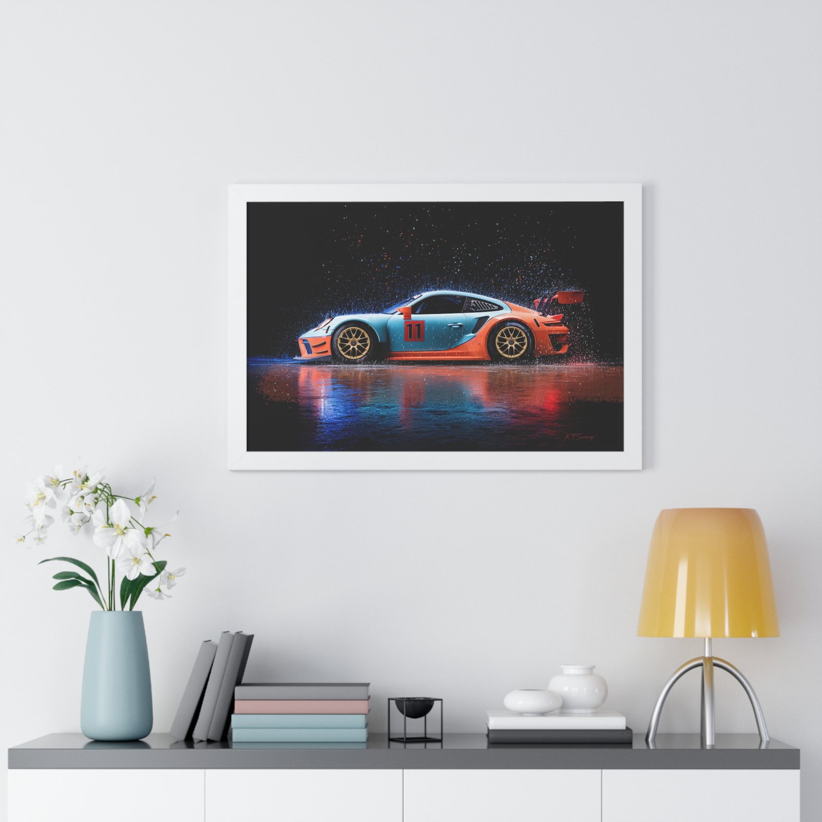 Limited Edition Porsche 911 GT3 RS Wall Art Framed Print | Collector’s Porsche Artwork - Image 35