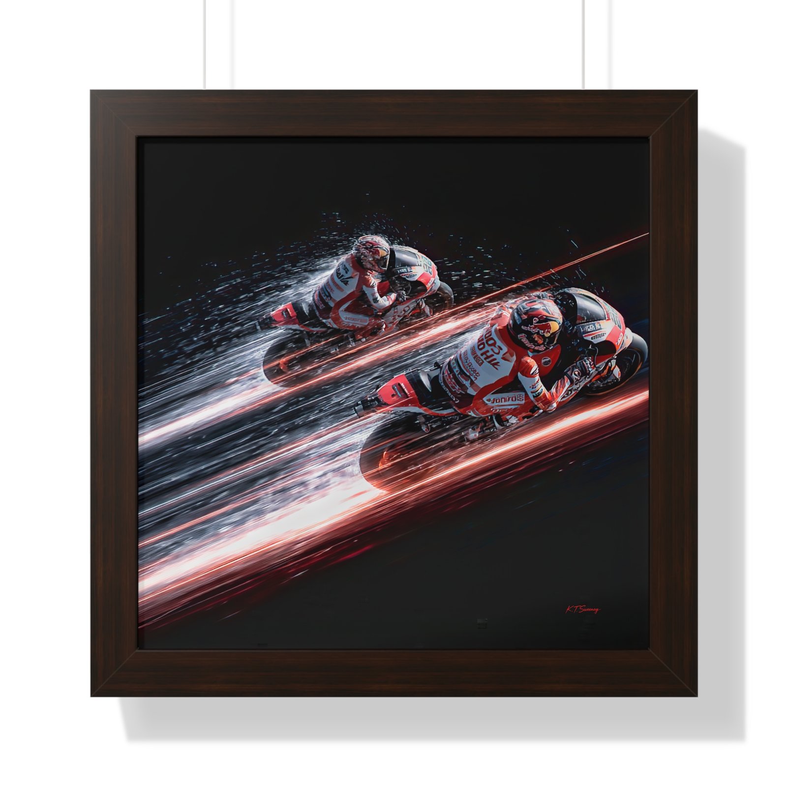 Limited Edition MotoGP Wall Art Framed Print| Collector’s Motorcycle Racing Artwork - Image 4