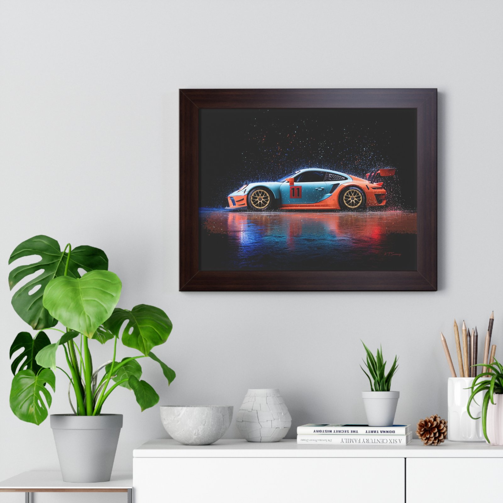 Limited Edition Porsche 911 GT3 RS Wall Art Framed Print | Collector’s Porsche Artwork - Image 14