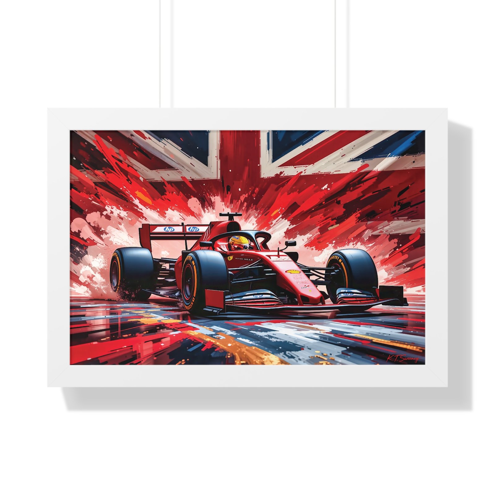 Exclusive Edition Lewis Hamilton Ferrari F1 | Collector’s Formula 1 Artwork - Image 13
