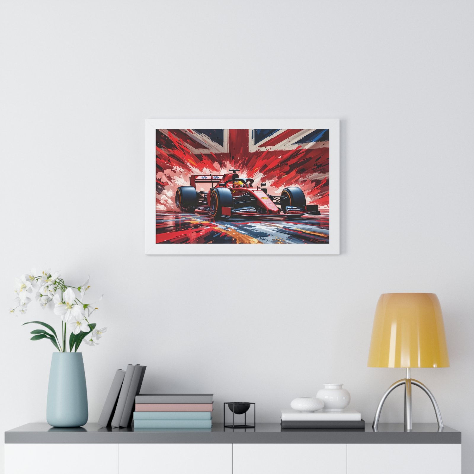 Exclusive Edition Lewis Hamilton Ferrari F1 | Collector’s Formula 1 Artwork - Image 14