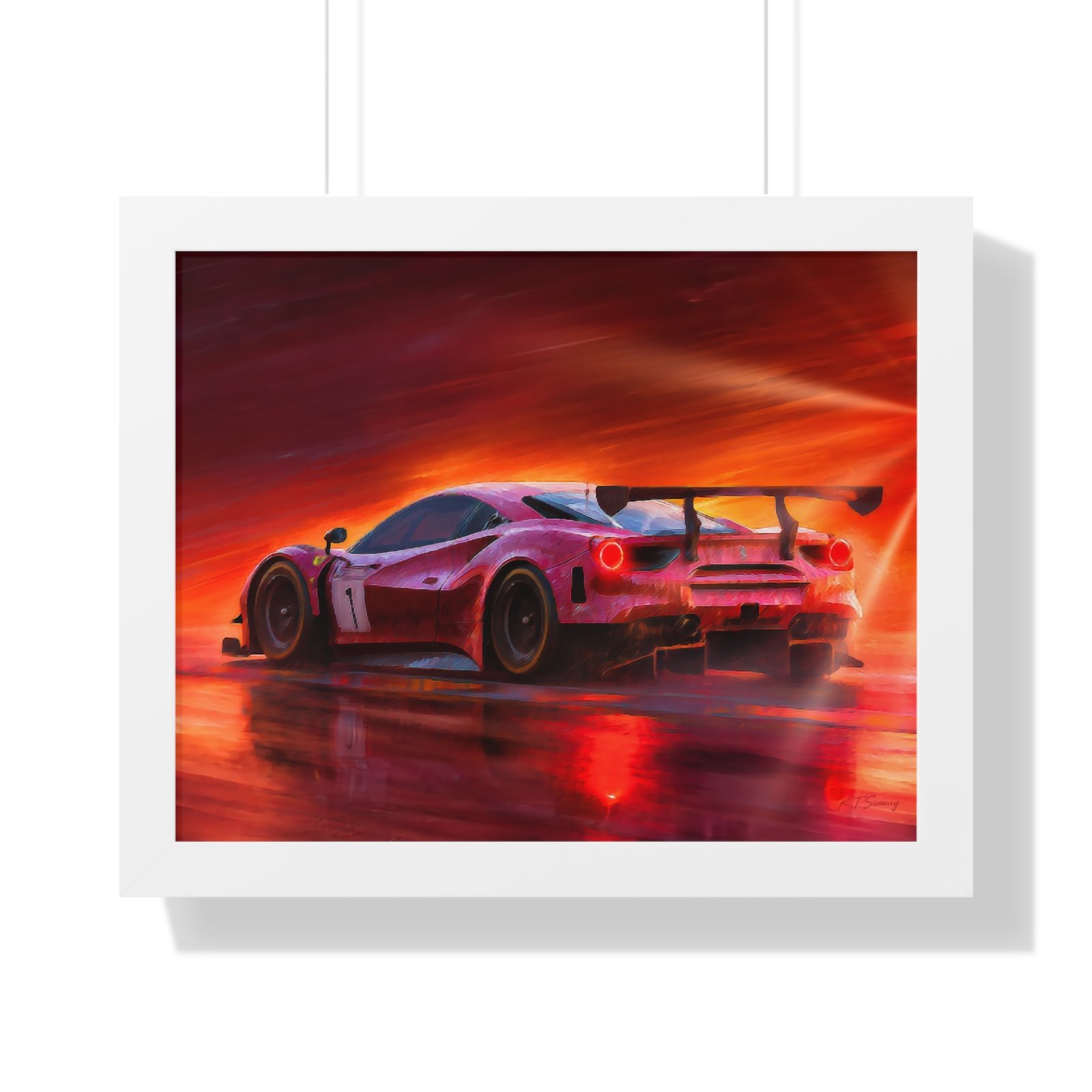 Limited Edition Ferrari IMSA GTD Racing Car Wall Art Framed Print | Collector’s Ferrari Motorsport Artwork - Image 19