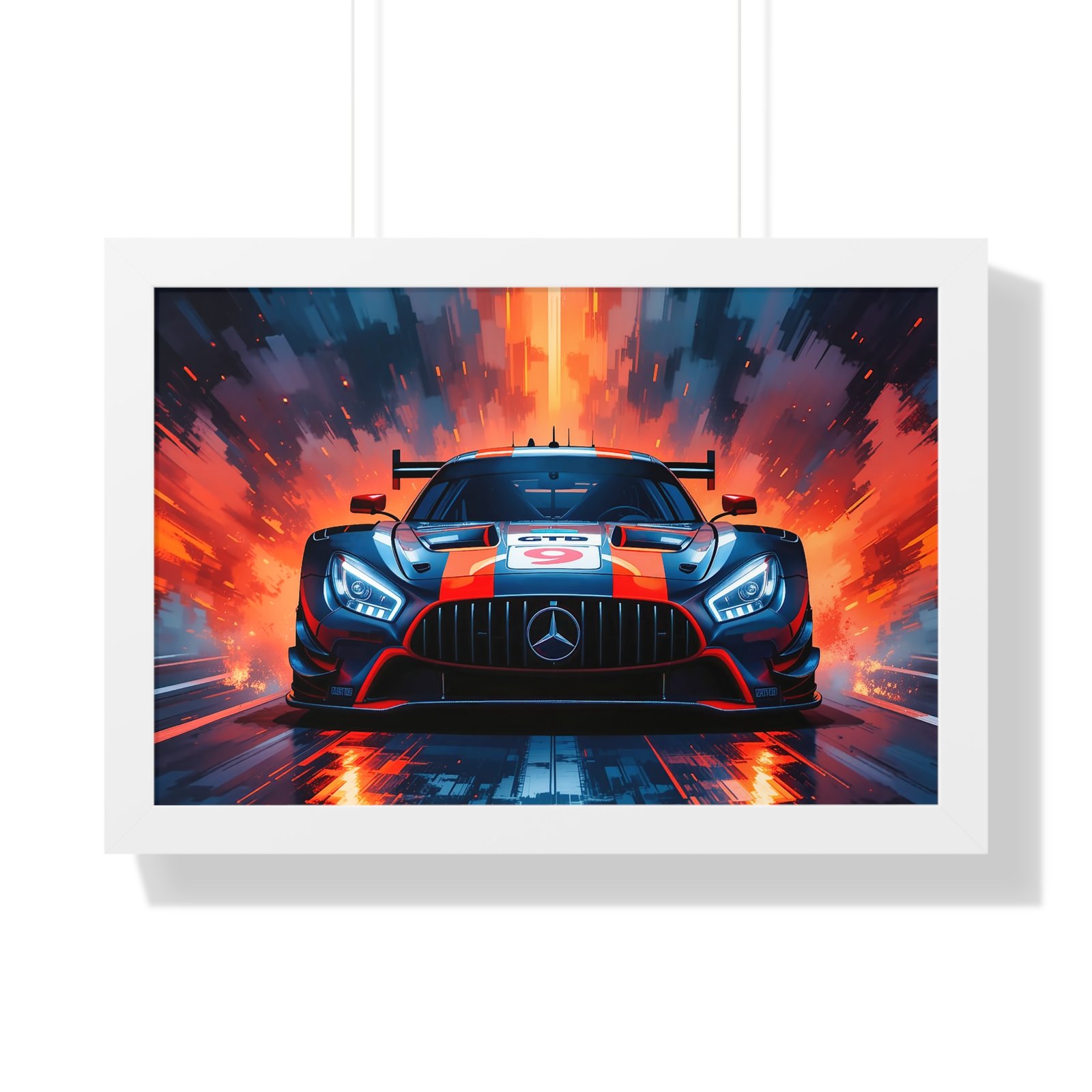Limited Edition Mercedes GTD IMSA Racing Car Wall Art Framed Print | Collector's Mercedes Racing Art - Image 22