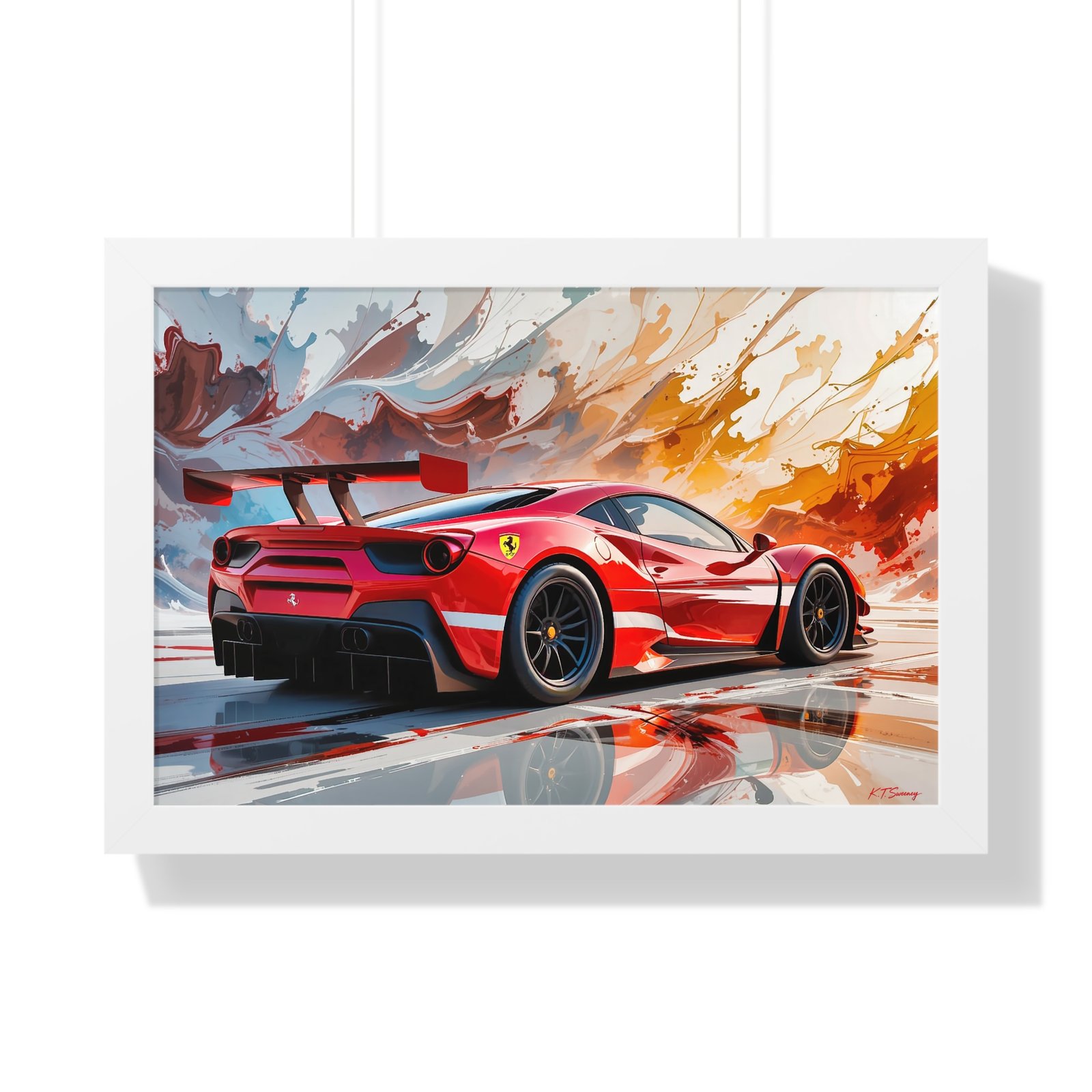 Limited Edition Ferrari IMSA GTD Inspired Racing Car Wall Art Framed Print | Collector’s Ferrari Motorsport Artwork - Image 22