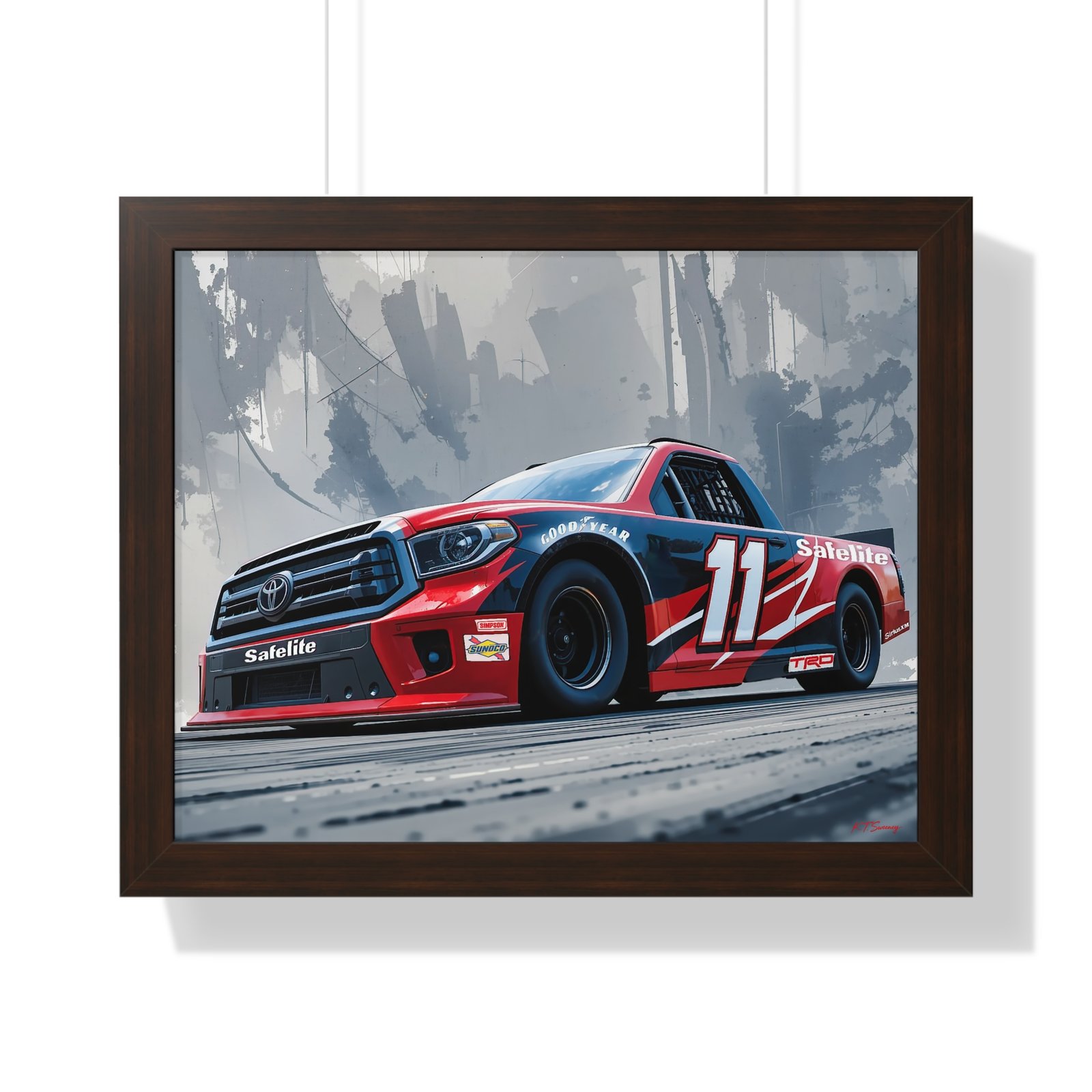 NASCAR Racing Truck Series Corey Heim Framed Art Print | Original Collector's Artwork - Image 22