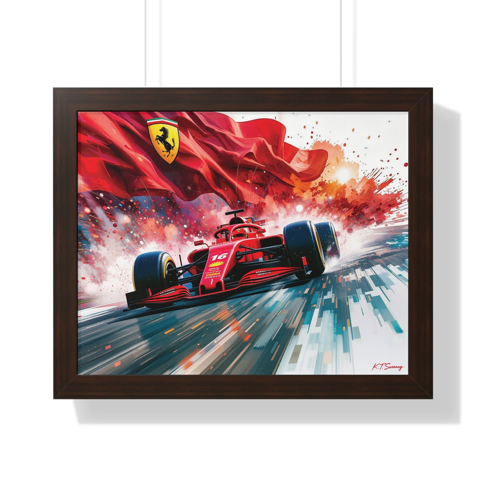 Exclusive Limited Edition Charles Leclerc Ferrari F1 Racing Car - Image 10