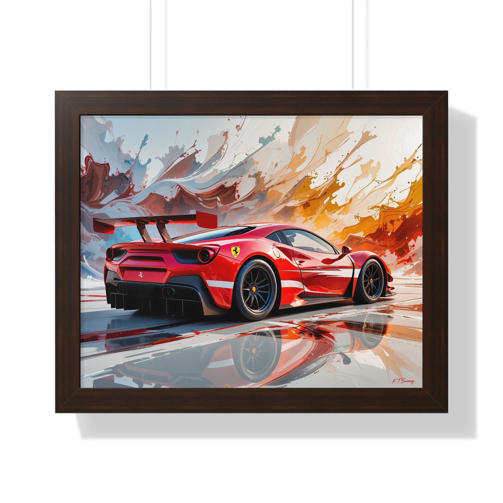 Limited Edition Ferrari IMSA GTD Inspired Racing Car Wall Art Framed Print | Collector’s Ferrari Motorsport Artwork - Image 10