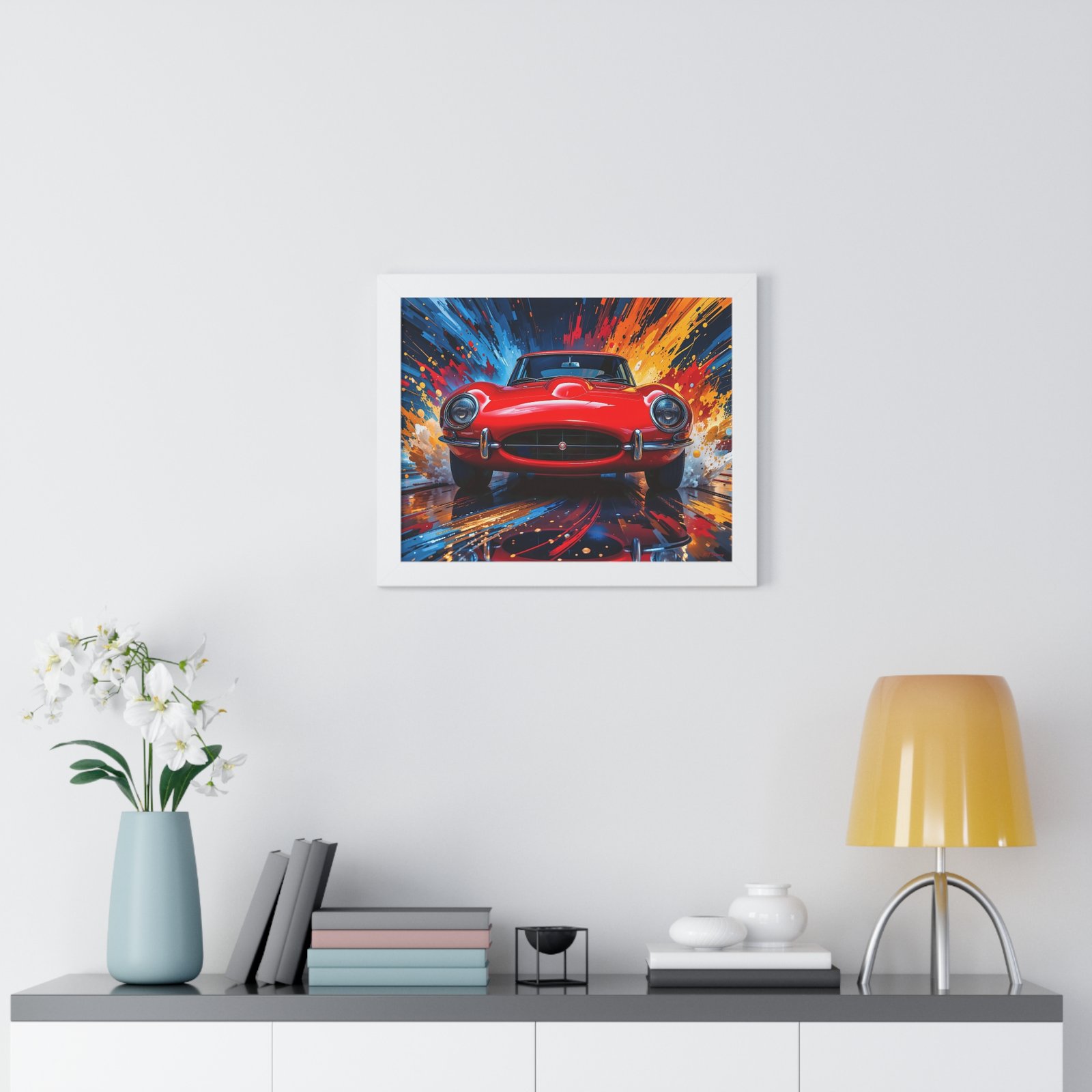 Exclusive Edition Classic Red Jaguar XKE Hardtop | Collector’s Jaguar Artwork - Image 20