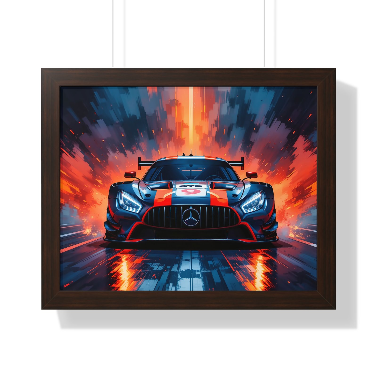 Limited Edition Mercedes GTD IMSA Racing Car Wall Art Framed Print | Collector's Mercedes Racing Art - Image 10