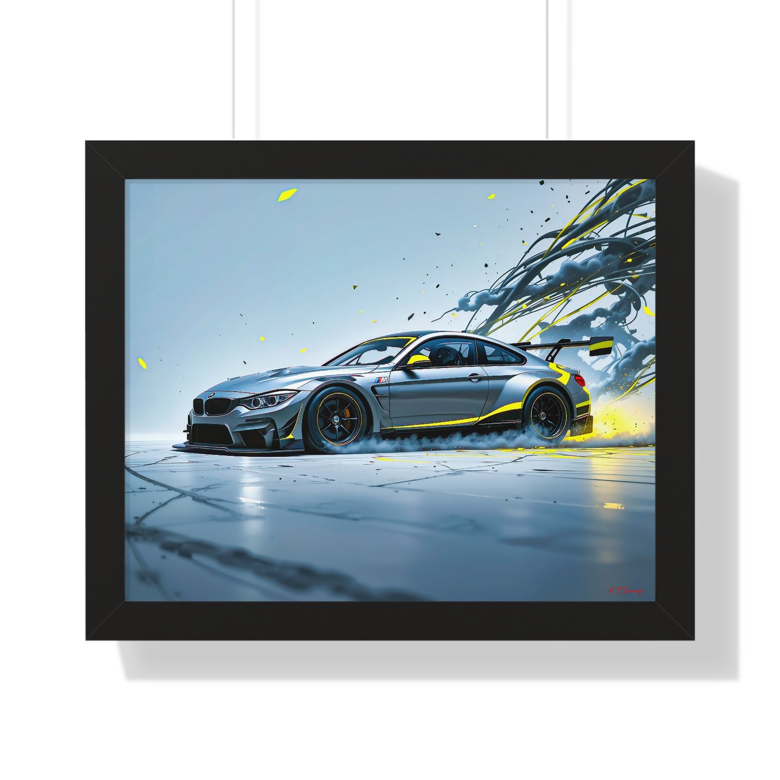 BMW M IMSA Racing Car Wall Art Framed Print | Studio Edition Collector’s Motorsport Artwork