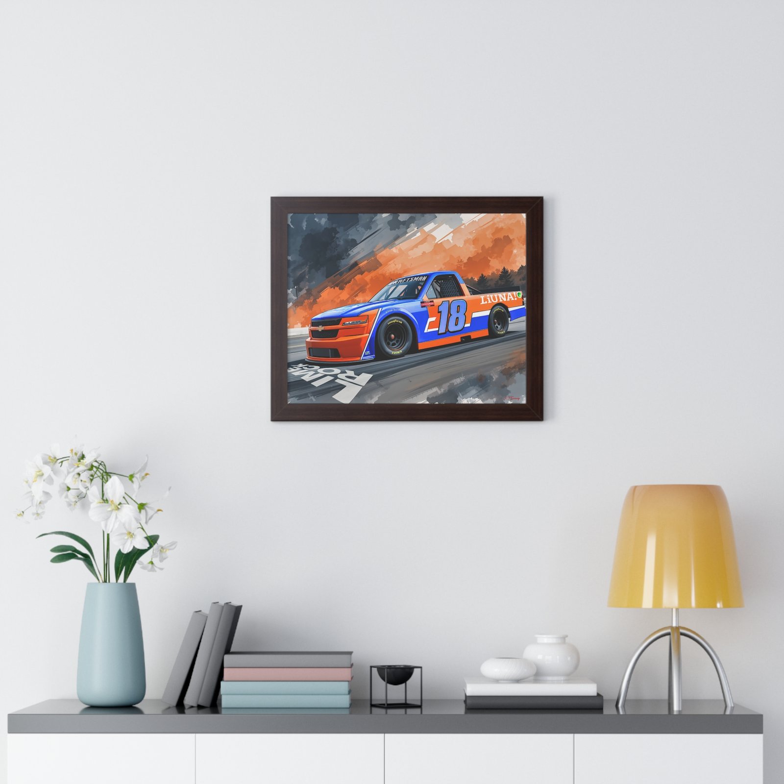 Limited Edition NASCAR Truck Series Tyler Ankrum Wall Art Framed Print | Original Collector’s Racing Artwork - Image 11