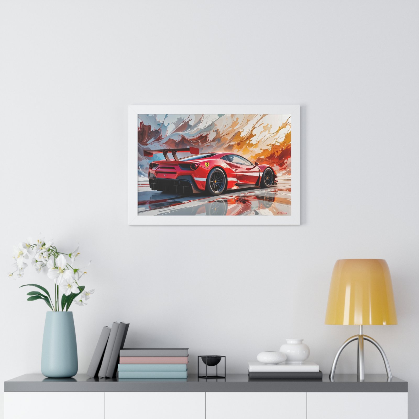 Limited Edition Ferrari IMSA GTD Inspired Racing Car Wall Art Framed Print | Collector’s Ferrari Motorsport Artwork - Image 23