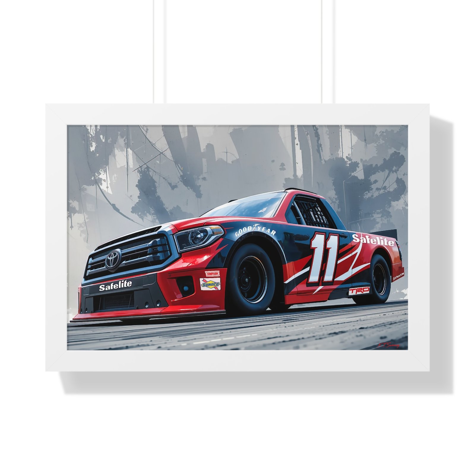 NASCAR Racing Truck Series Corey Heim Framed Art Print | Original Collector's Artwork - Image 40