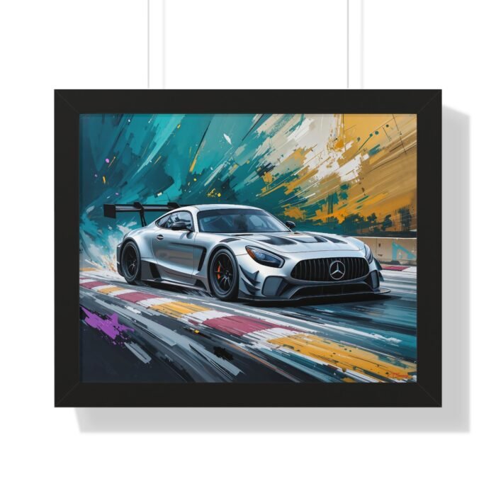Limited Edition Mercedes GTD IMSA Inspired Racing Car | Silver Mercedes Collector’s Artwork