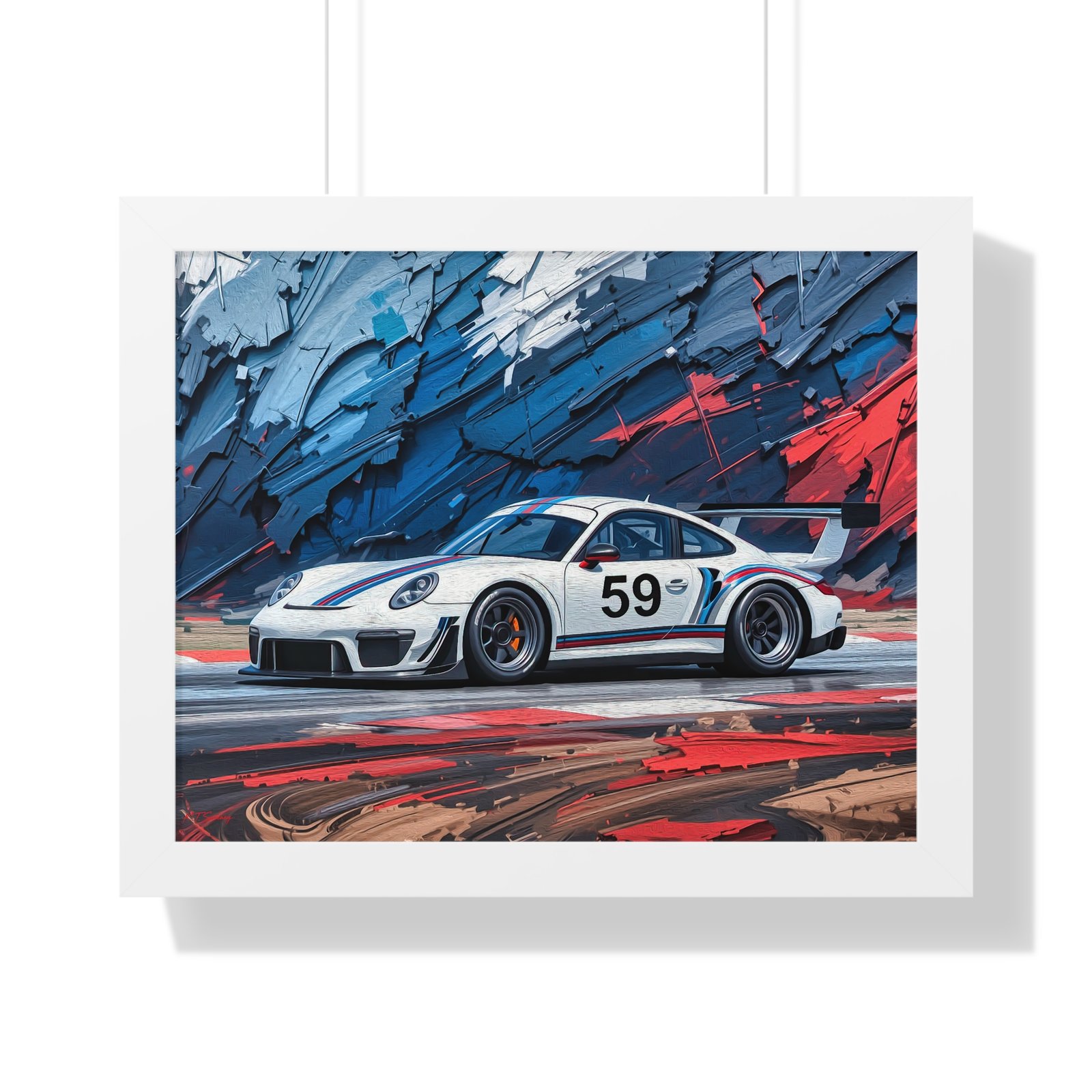 Collector’s Edition Porsche 911 GT3 Brumos Racing Tribute Wall Art Framed Print | Iconic Porsche Motorsport Artwork - Image 19