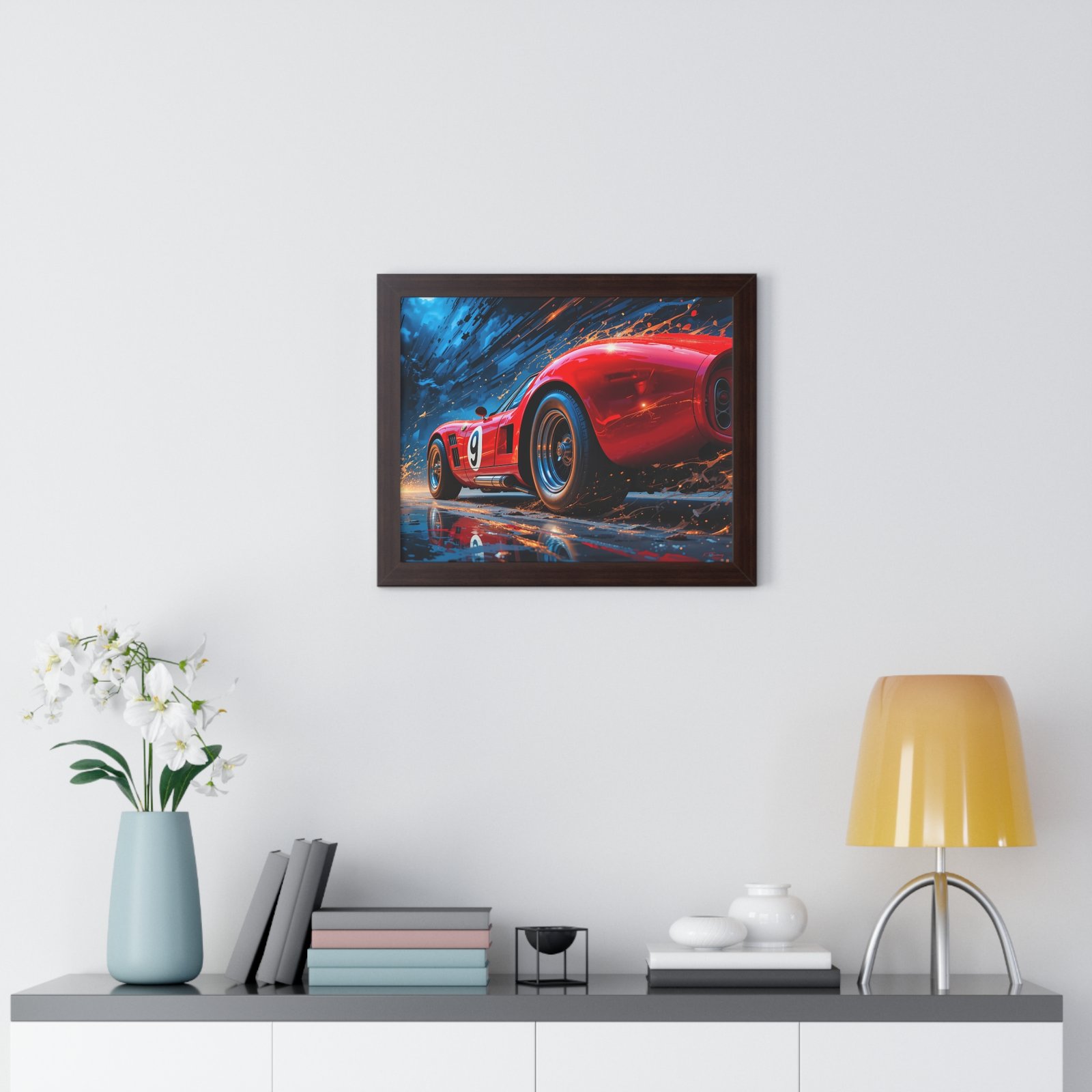 Exclusive Edition Vintage Red Maserati Inspired Wall Art Framed Print | Collector’s Motorsport Artwork - Image 11