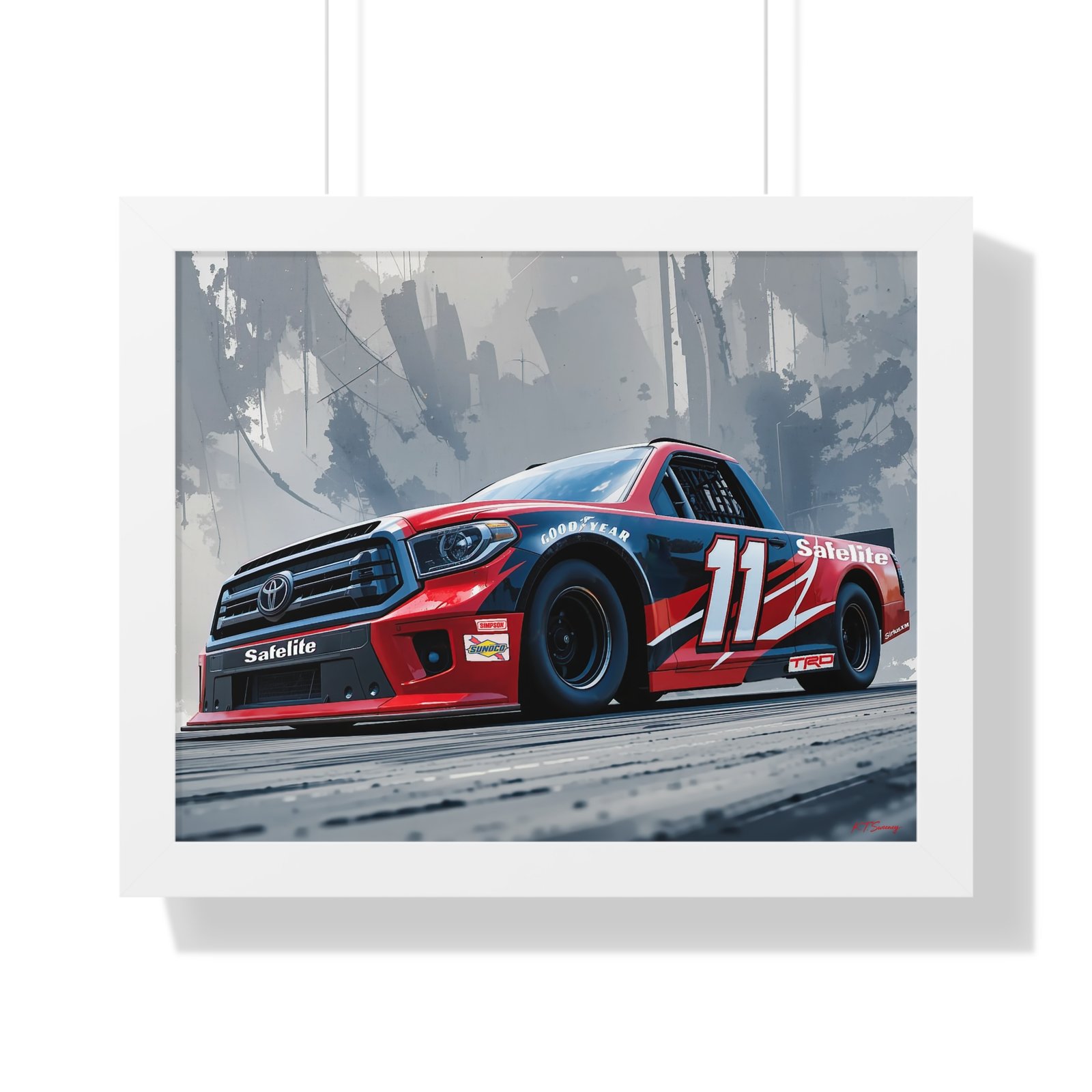 NASCAR Racing Truck Series Corey Heim Framed Art Print | Original Collector's Artwork - Image 37