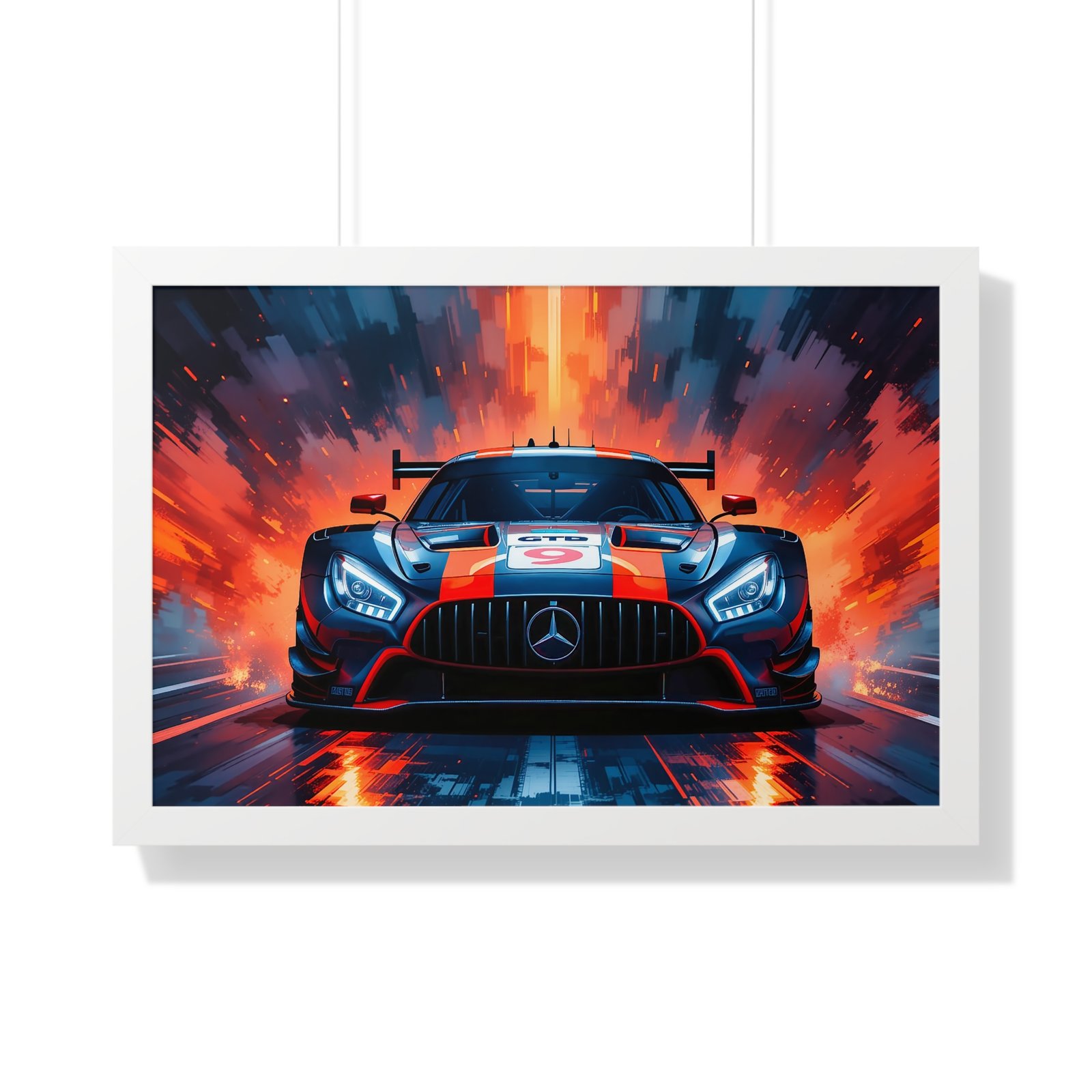 Limited Edition Mercedes GTD IMSA Racing Car Wall Art Framed Print | Collector's Mercedes Racing Art - Image 25