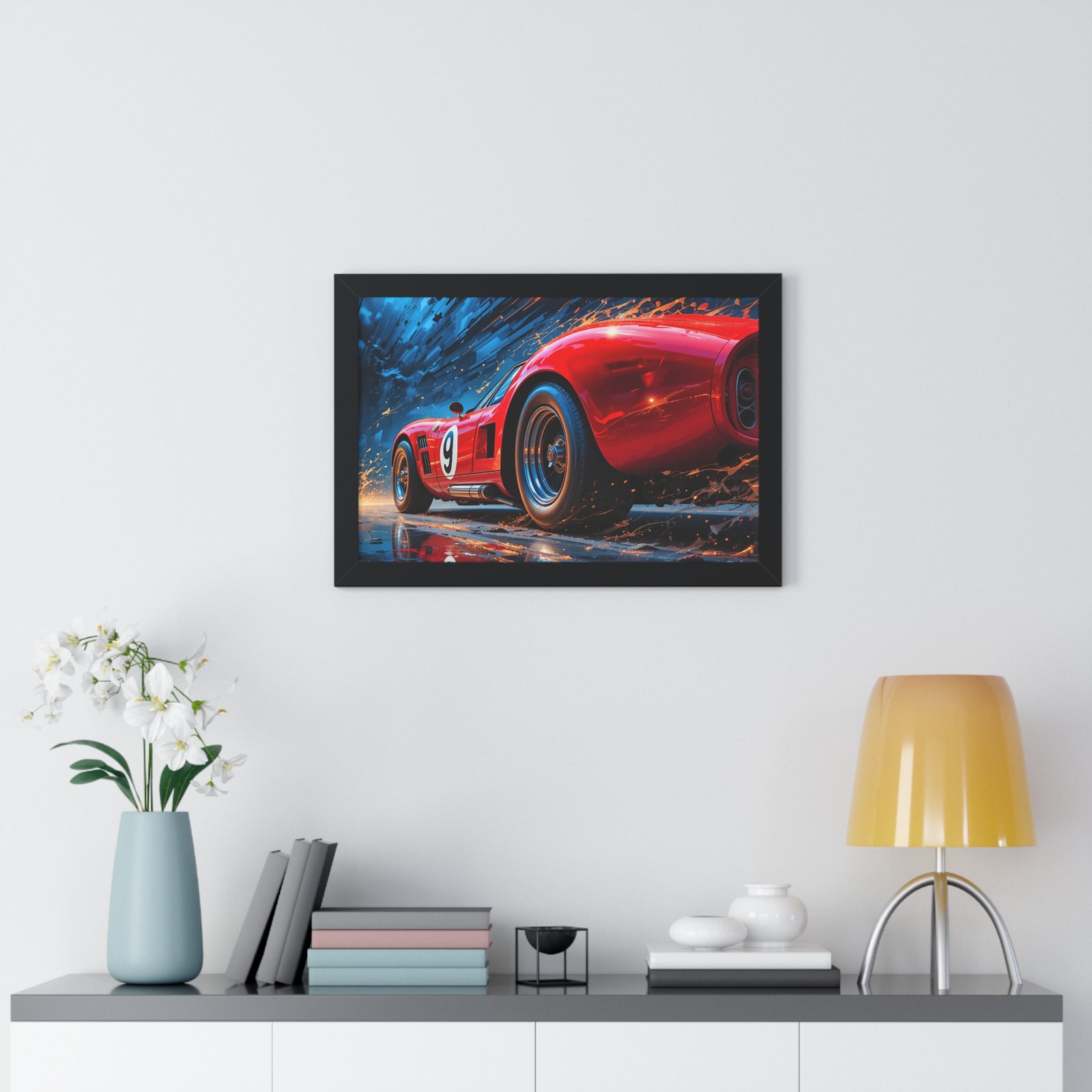 Exclusive Edition Vintage Red Maserati Inspired Wall Art Framed Print | Collector’s Motorsport Artwork - Image 5