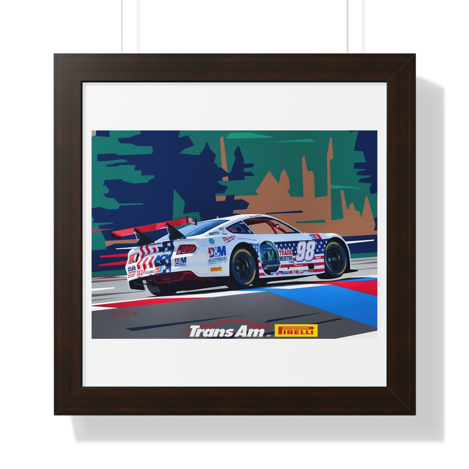 Doug Winston 2026 Trans Am Racing Car – Limited One-Off Collector’s Edition Print | Benefits TradeMentor.org - Image 4