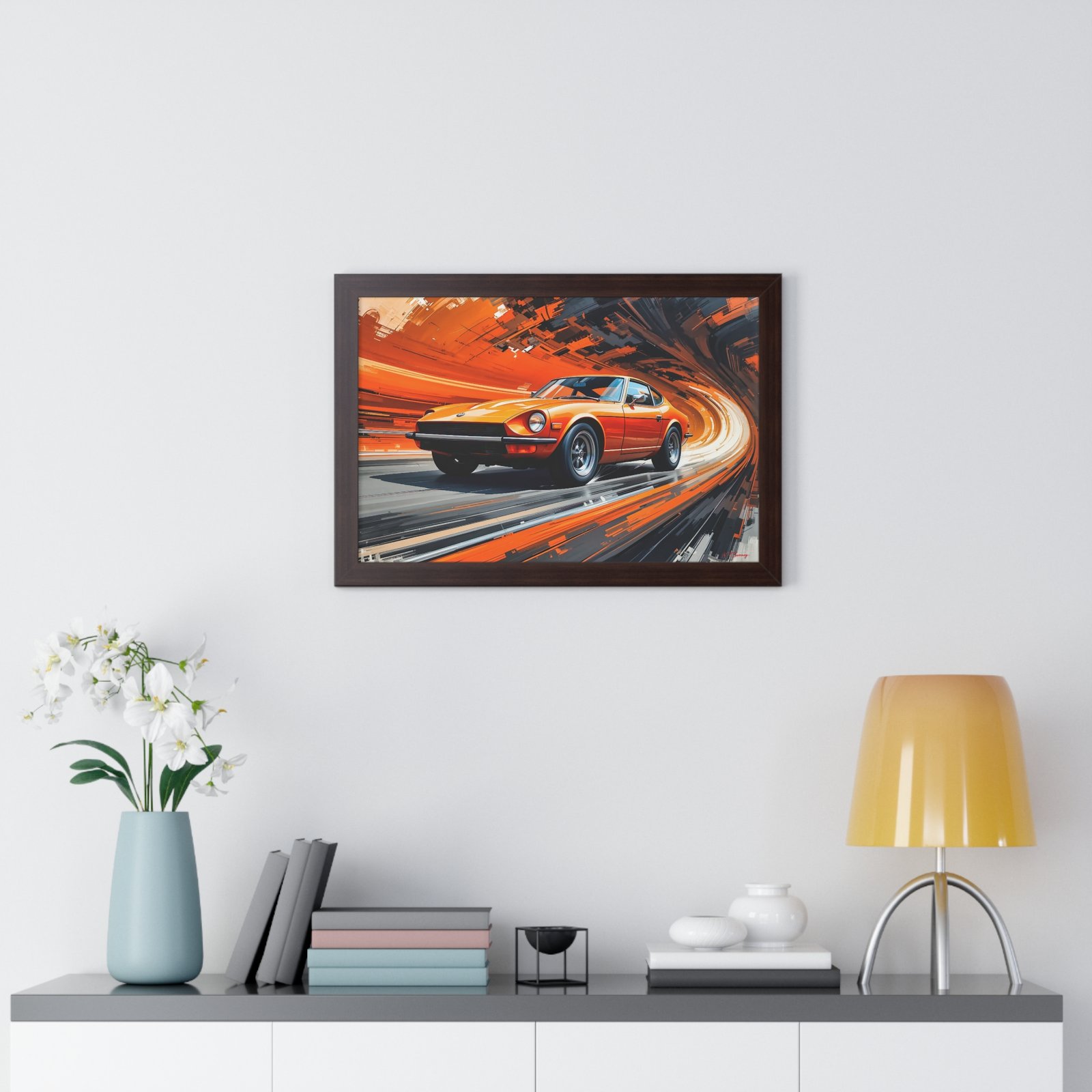 1971 Datsun 240Z Classic Car Wall Art Framed Print | Studio Edition Collector’s Artwork - Image 14