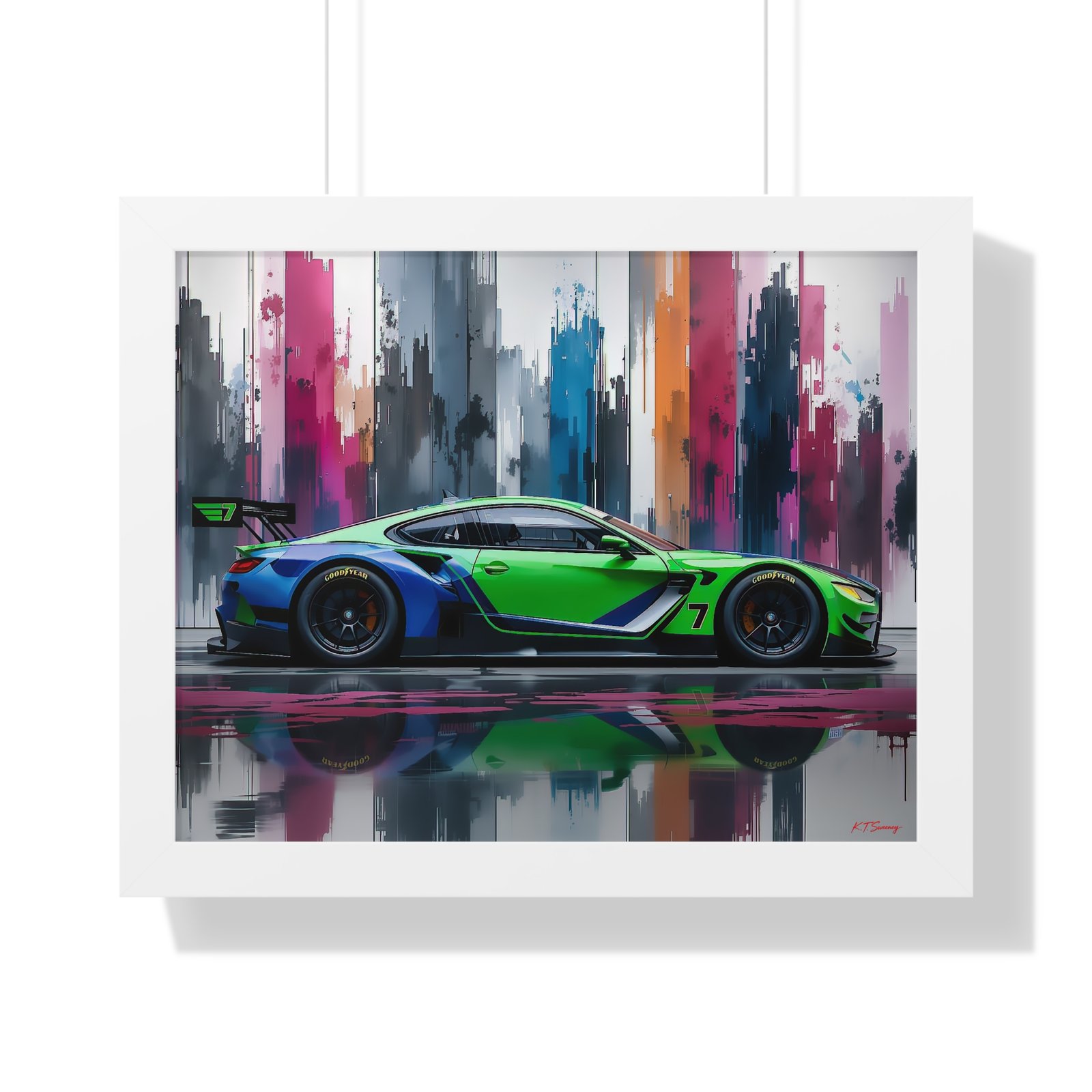 BMW M8 IMSA Inspired Wall Art Framed Print | Original Design Studio Edition Collector’s Motorsport Artwork - Image 19