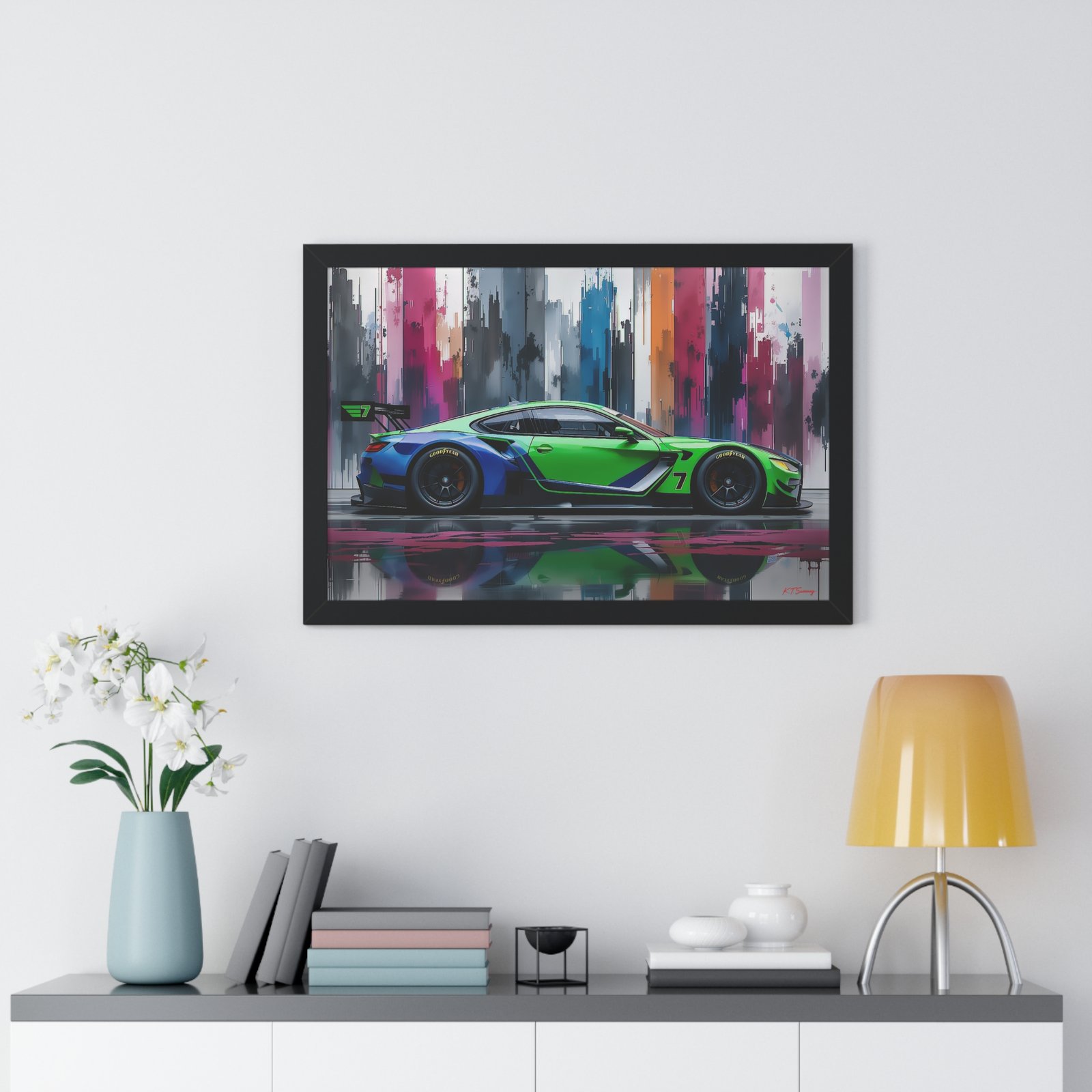 BMW M8 IMSA Inspired Wall Art Framed Print | Original Design Studio Edition Collector’s Motorsport Artwork - Image 8