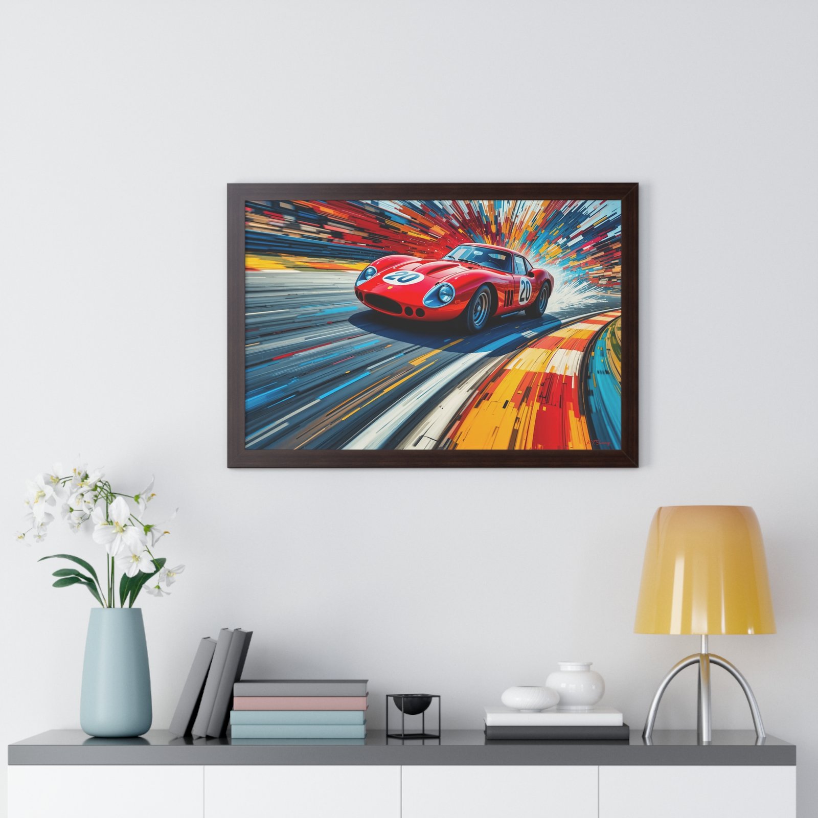 Limited Edition Ferrari 250 GTO Wall Art Framed Print | Classic Ferrari Collector’s Artwork with Certificate - Image 11