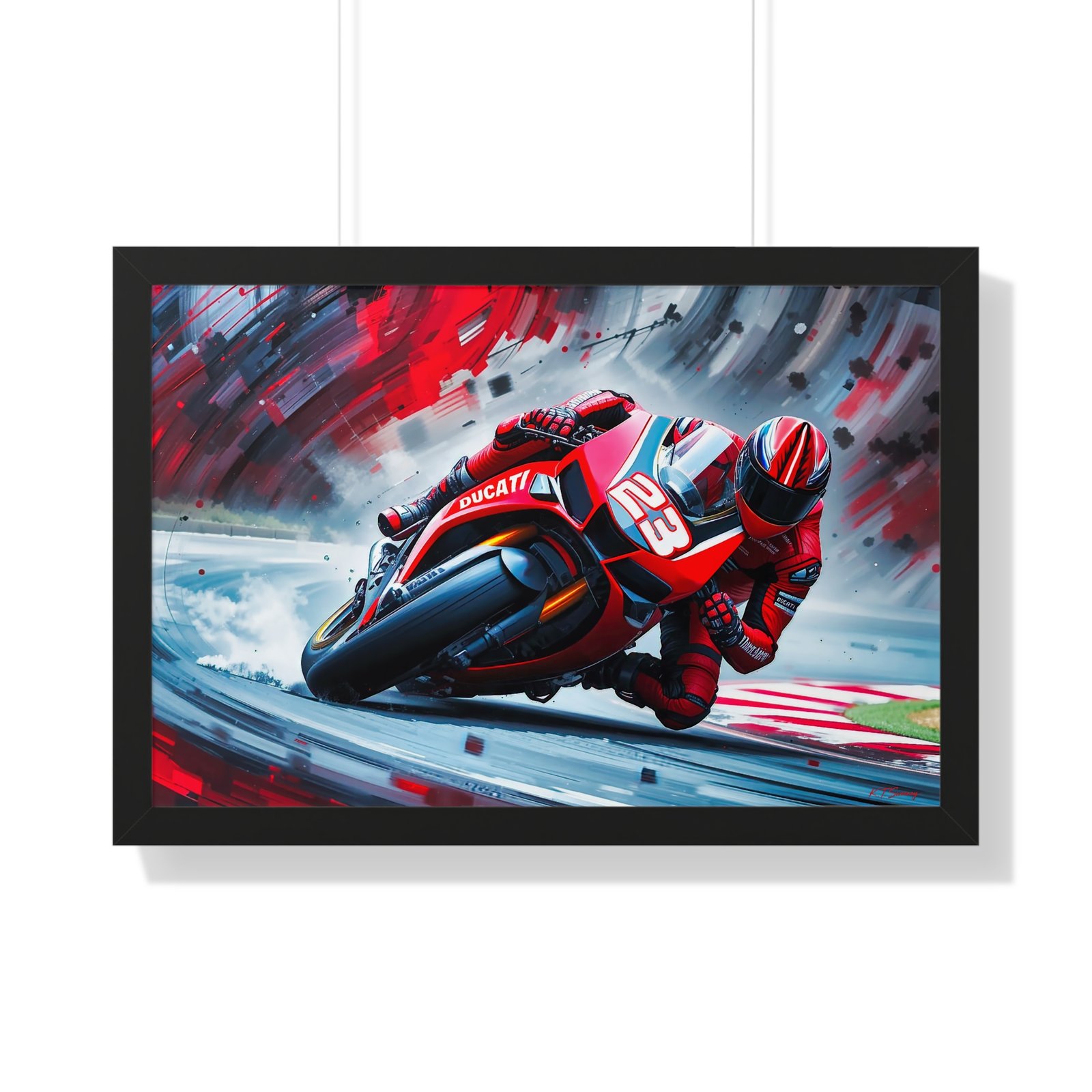 Limited Edition Enea Bastianini MotoGP Wall Art Framed Print | Collector’s Motorcycle Racing Artwork - Image 4