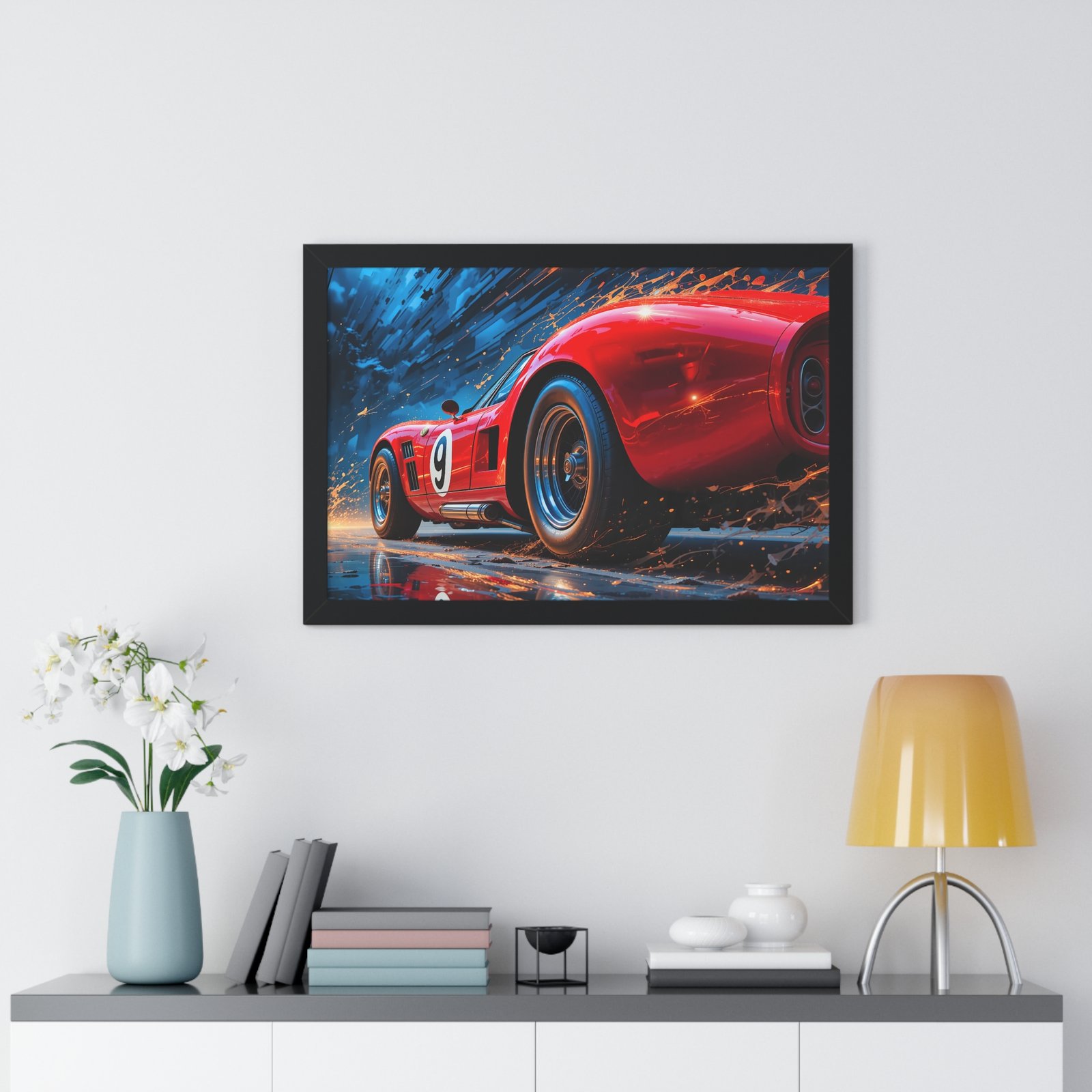 Exclusive Edition Vintage Red Maserati Inspired Wall Art Framed Print | Collector’s Motorsport Artwork - Image 8