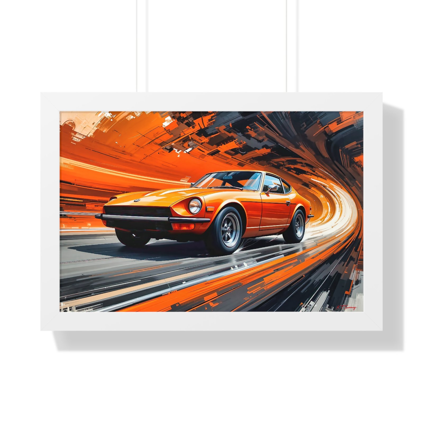 1971 Datsun 240Z Classic Car Wall Art Framed Print | Studio Edition Collector’s Artwork - Image 22