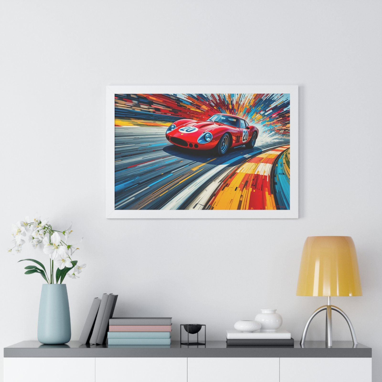 Limited Edition Ferrari 250 GTO Wall Art Framed Print | Classic Ferrari Collector’s Artwork with Certificate - Image 17