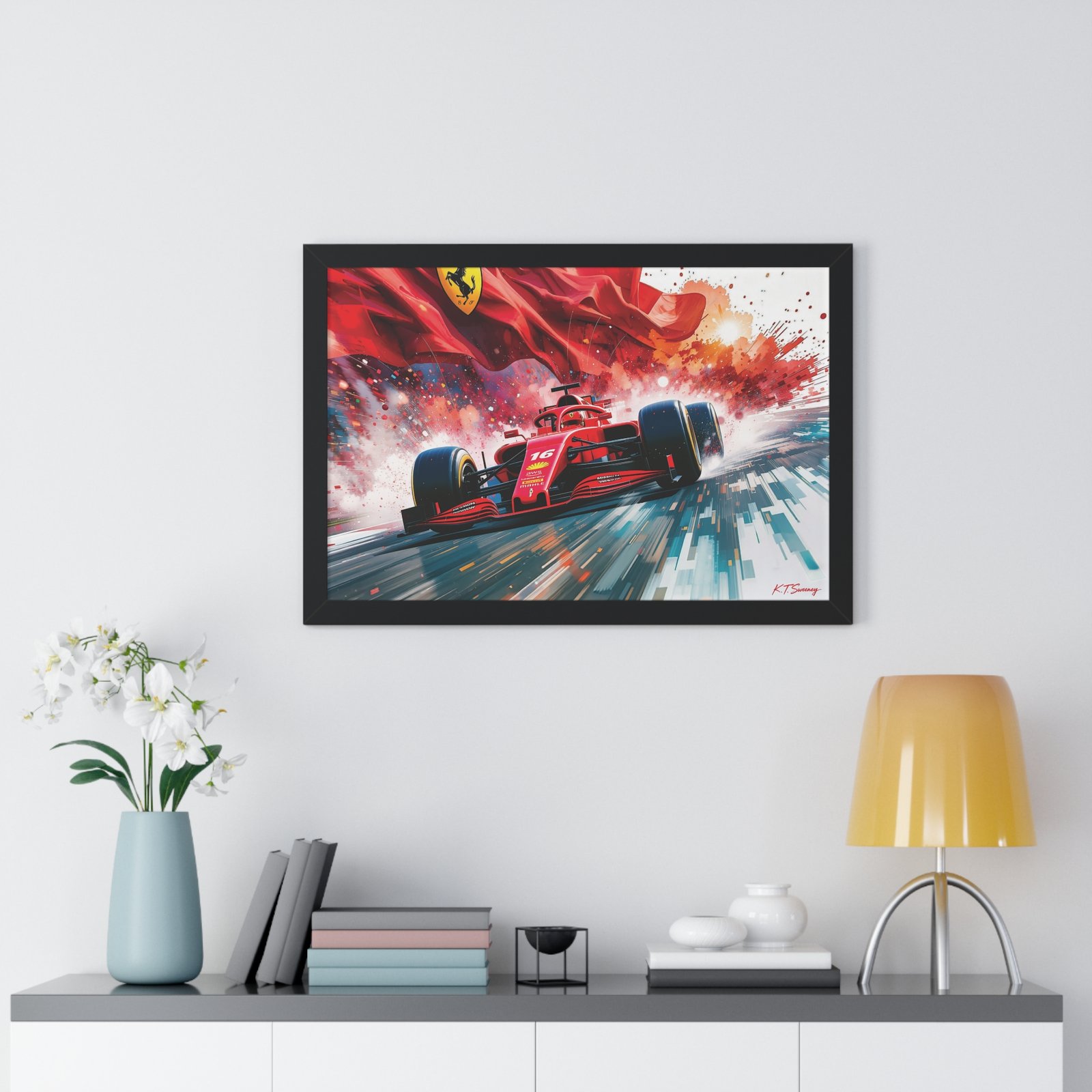 Exclusive Limited Edition Charles Leclerc Ferrari F1 Racing Car - Image 8
