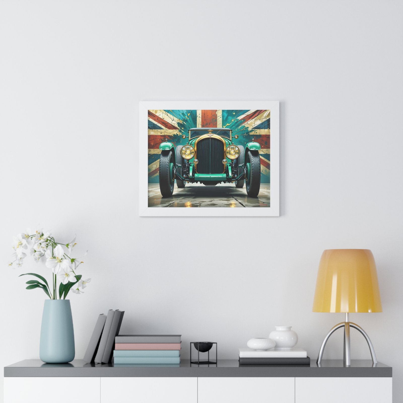 Limited Edition 1929 Bentley Speed Six Wall Art Framed Print in British Racing Green | Vintage Bentley Collector’s Artwork - Image 20