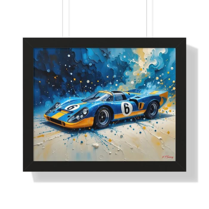 Limited Edition Porsche Le Mans Racing Car Wall Art Framed Print  | Collector’s Motorsport Artwork