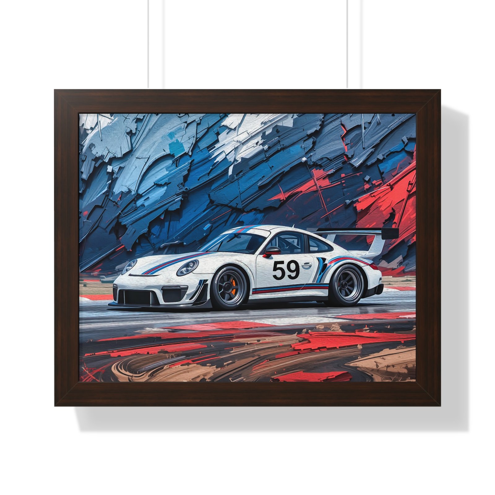 Collector’s Edition Porsche 911 GT3 Brumos Racing Tribute Wall Art Framed Print | Iconic Porsche Motorsport Artwork - Image 10