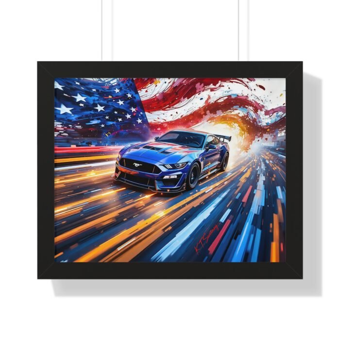 Limited Edition Mustang GT and American Flag | Classic Mustang Collector’s Artwork