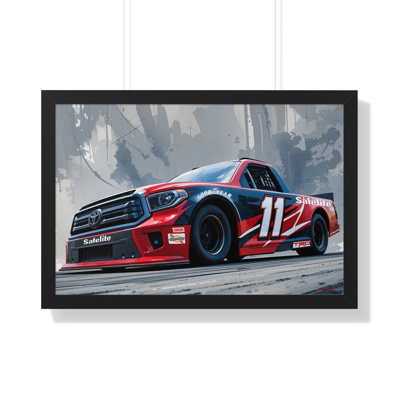 NASCAR Racing Truck Series Corey Heim Framed Art Print | Original Collector's Artwork - Image 13
