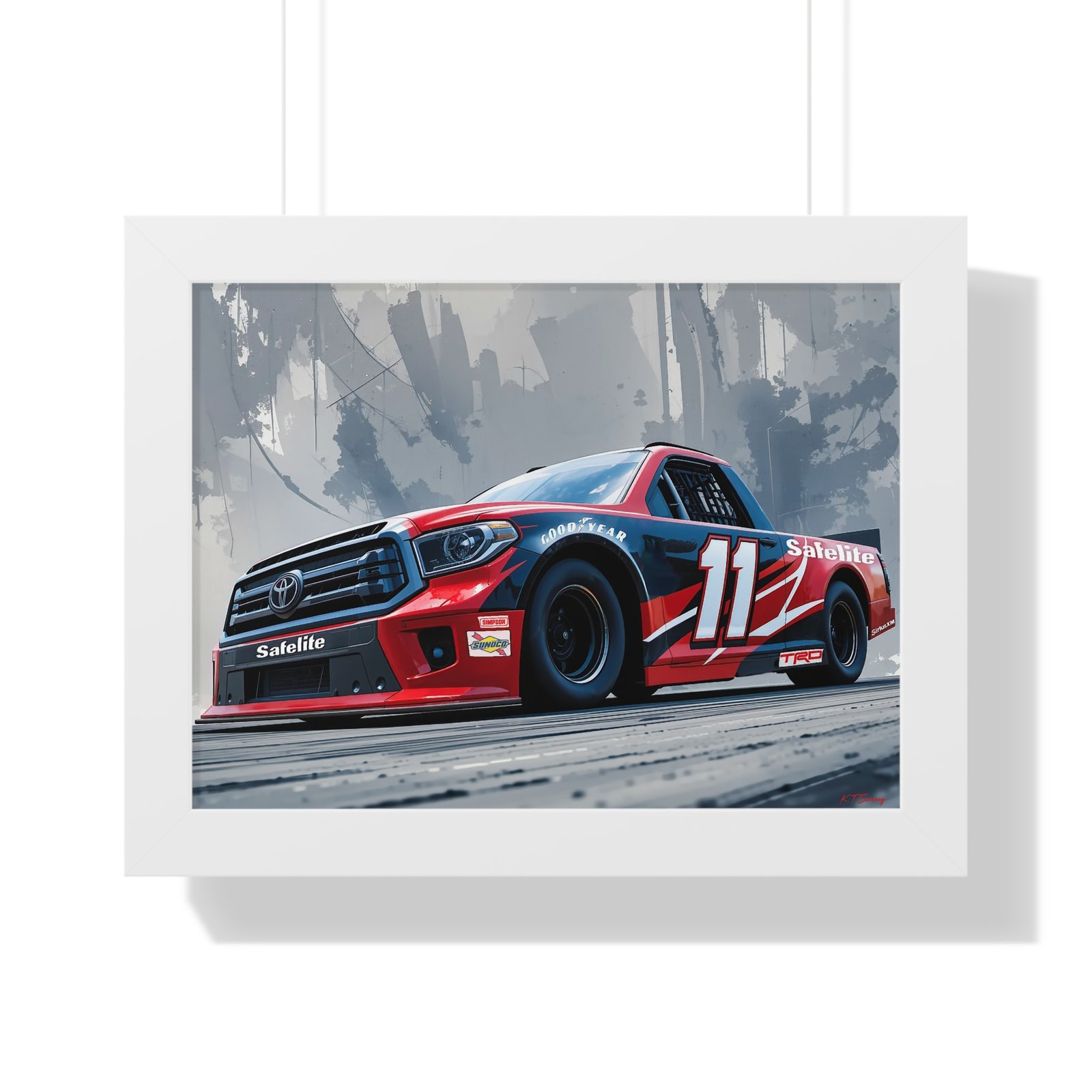 NASCAR Racing Truck Series Corey Heim Framed Art Print | Original Collector's Artwork - Image 34