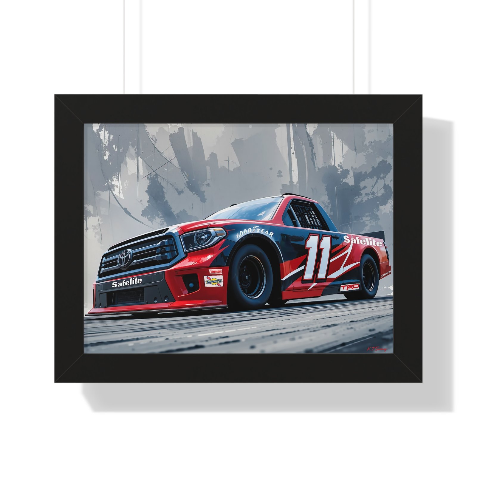 NASCAR Racing Truck Series Corey Heim Framed Art Print | Original Collector's Artwork - Image 4
