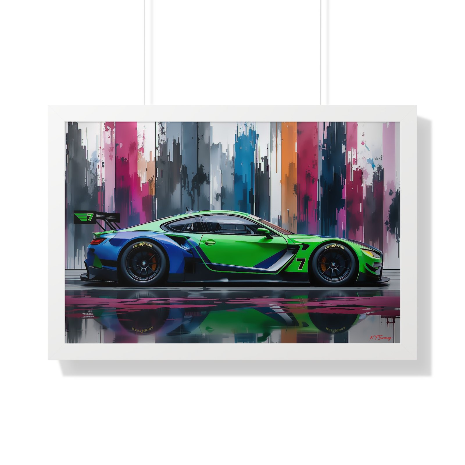 BMW M8 IMSA Inspired Wall Art Framed Print | Original Design Studio Edition Collector’s Motorsport Artwork - Image 25