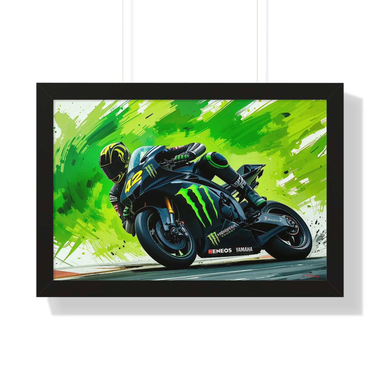 Limited Edition Alex Rins MotoGP Wall Art Framed Print | Collector’s Racing Artwork - Image 4