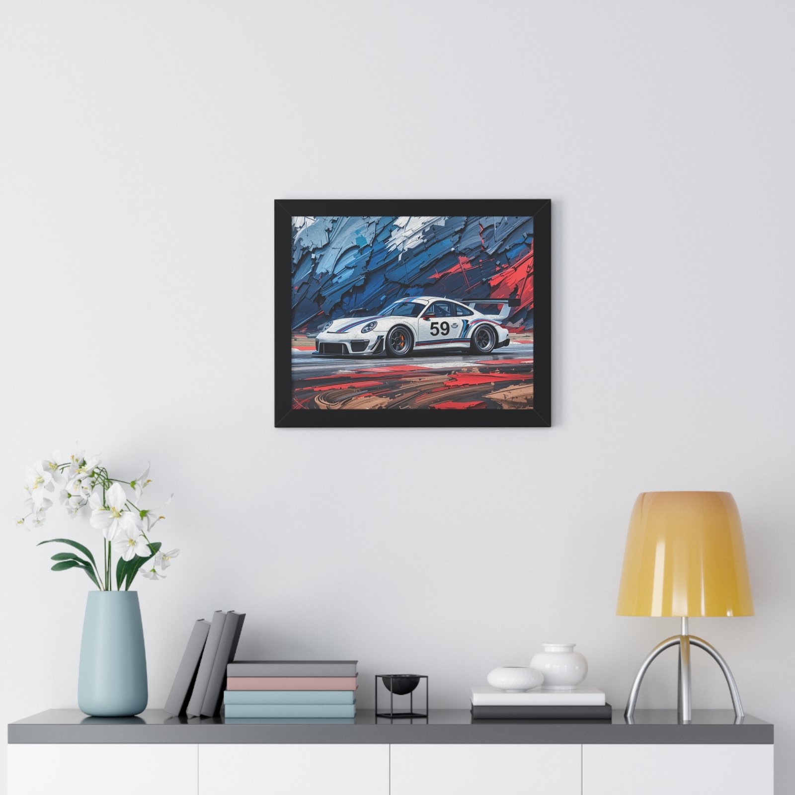 Collector’s Edition Porsche 911 GT3 Brumos Racing Tribute Wall Art Framed Print | Iconic Porsche Motorsport Artwork - Image 2