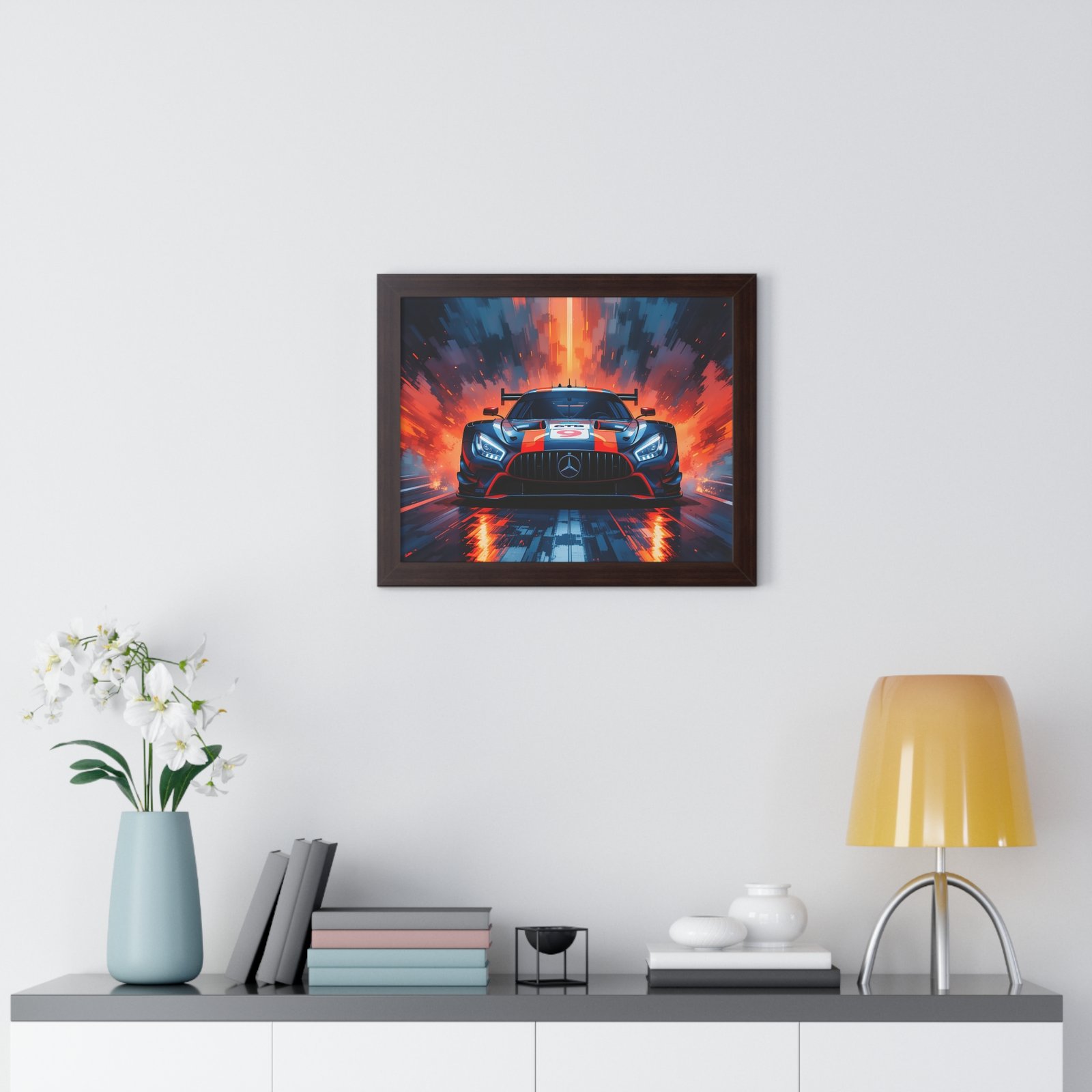 Limited Edition Mercedes GTD IMSA Racing Car Wall Art Framed Print | Collector's Mercedes Racing Art - Image 11