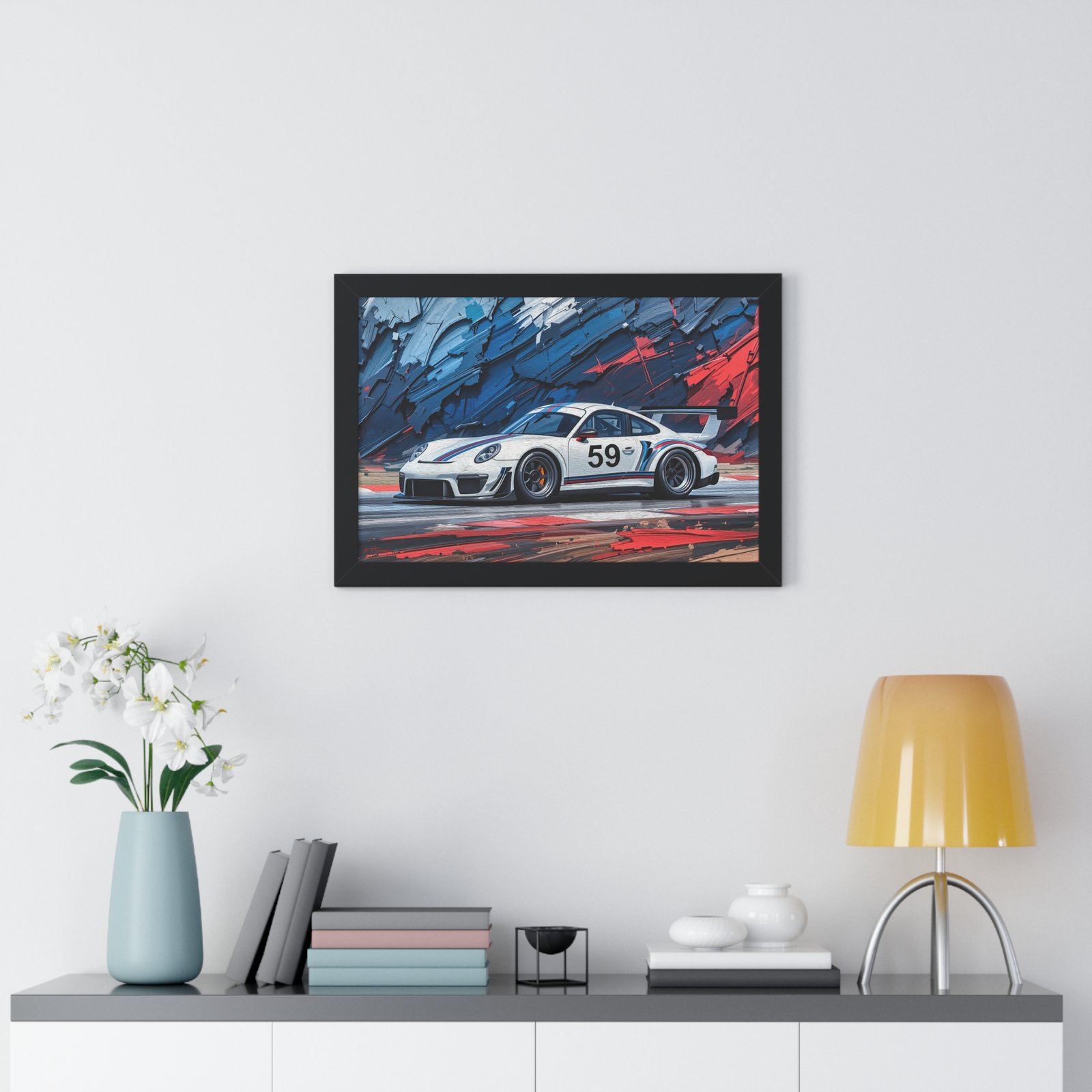 Collector’s Edition Porsche 911 GT3 Brumos Racing Tribute Wall Art Framed Print | Iconic Porsche Motorsport Artwork - Image 5