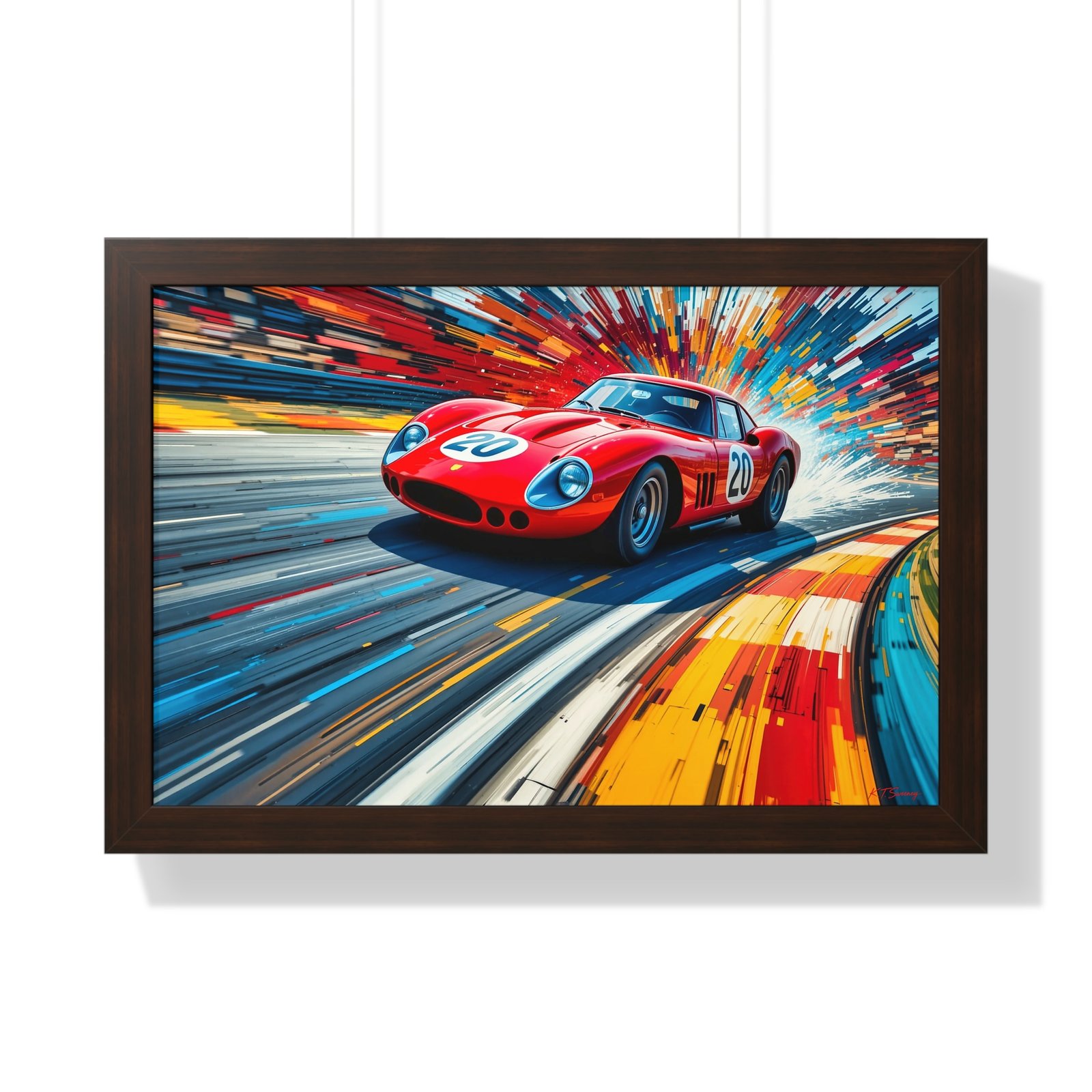 Limited Edition Ferrari 250 GTO Wall Art Framed Print | Classic Ferrari Collector’s Artwork with Certificate - Image 7