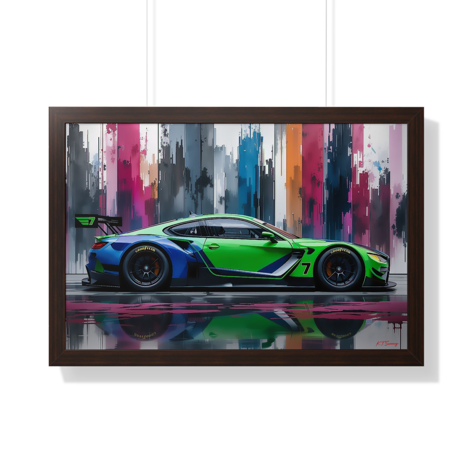 BMW M8 IMSA Inspired Wall Art Framed Print | Original Design Studio Edition Collector’s Motorsport Artwork - Image 16