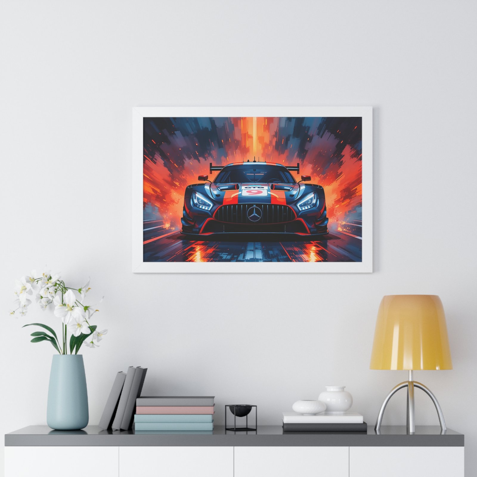Limited Edition Mercedes GTD IMSA Racing Car Wall Art Framed Print | Collector's Mercedes Racing Art - Image 26